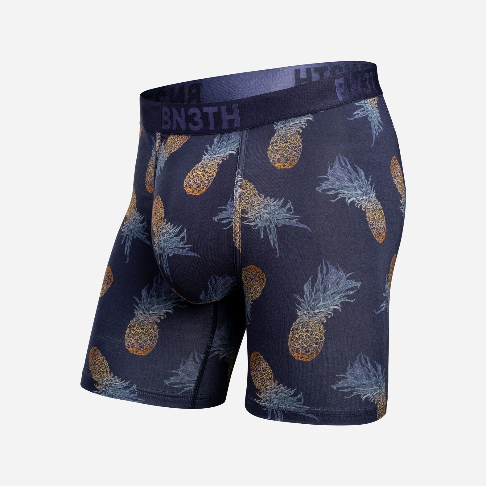 Classic Icon Boxer Brief With Fly: Pineapple Ombre - Dark Navy | BN3TH Underwear