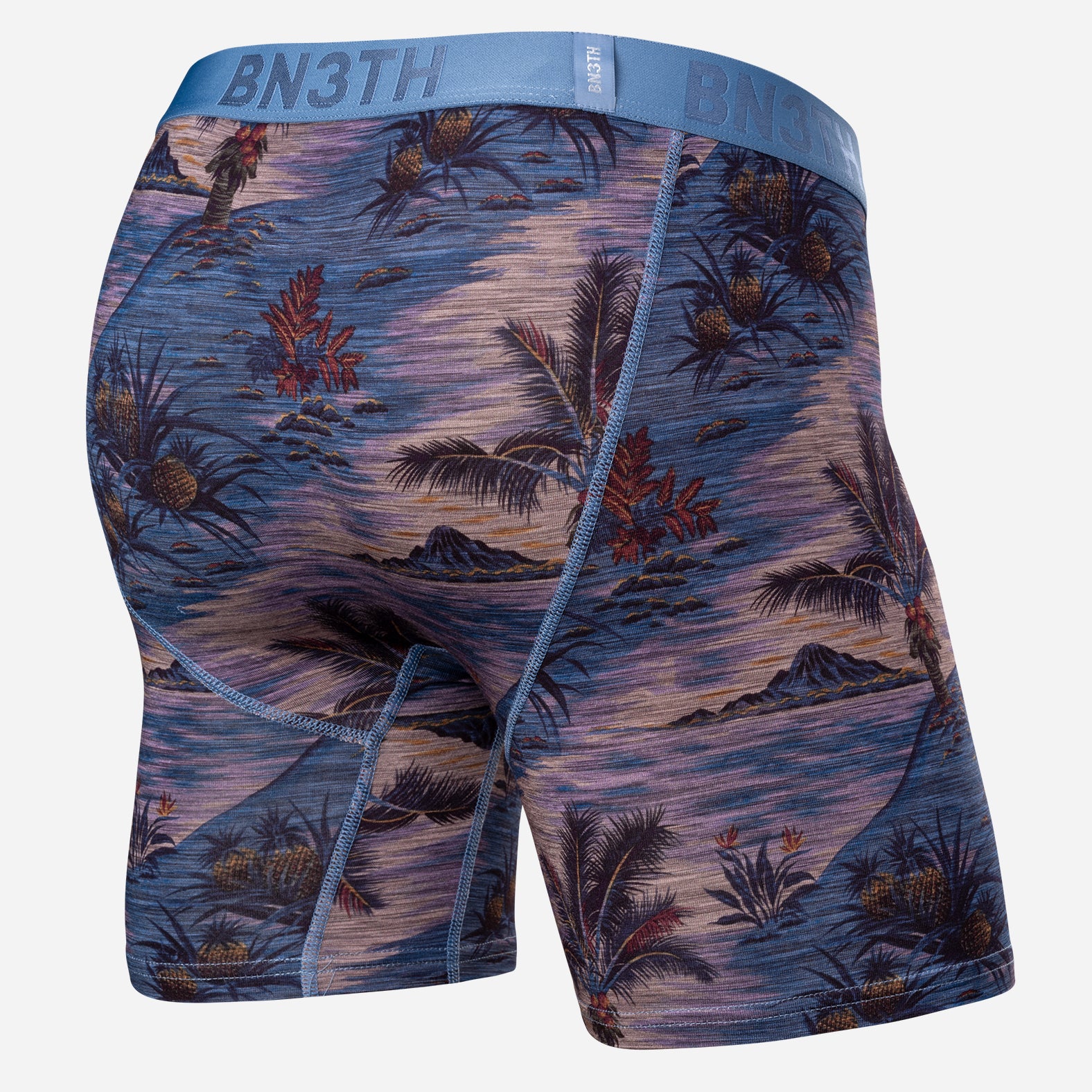 Classic Icon Boxer Brief With Fly: Vintage Tropics Heather Fog | BN3TH Underwear