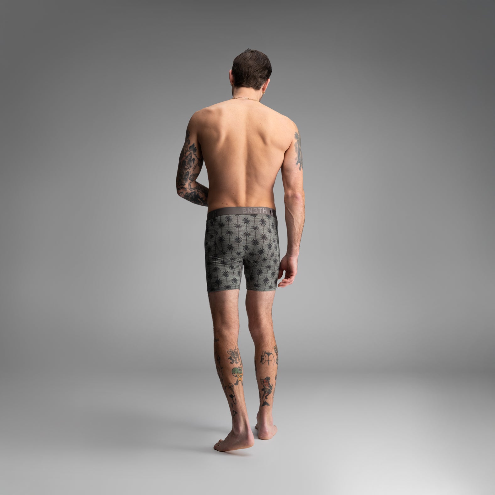 Classic Boxer Brief Palm Stripe - Jadeite Green from BN3TH Underwear