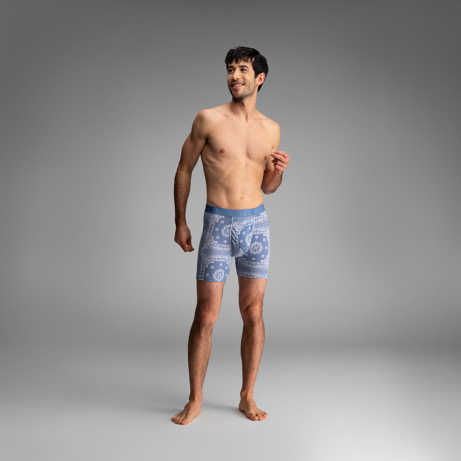 Classic Icon Boxer Brief: Bandana - Fog | BN3TH Underwear