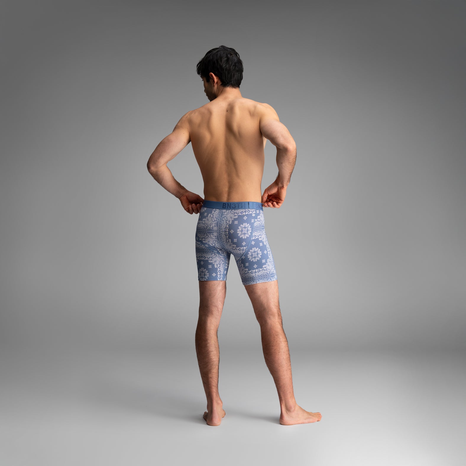 Classic Icon Boxer Brief: Bandana - Fog | BN3TH Underwear