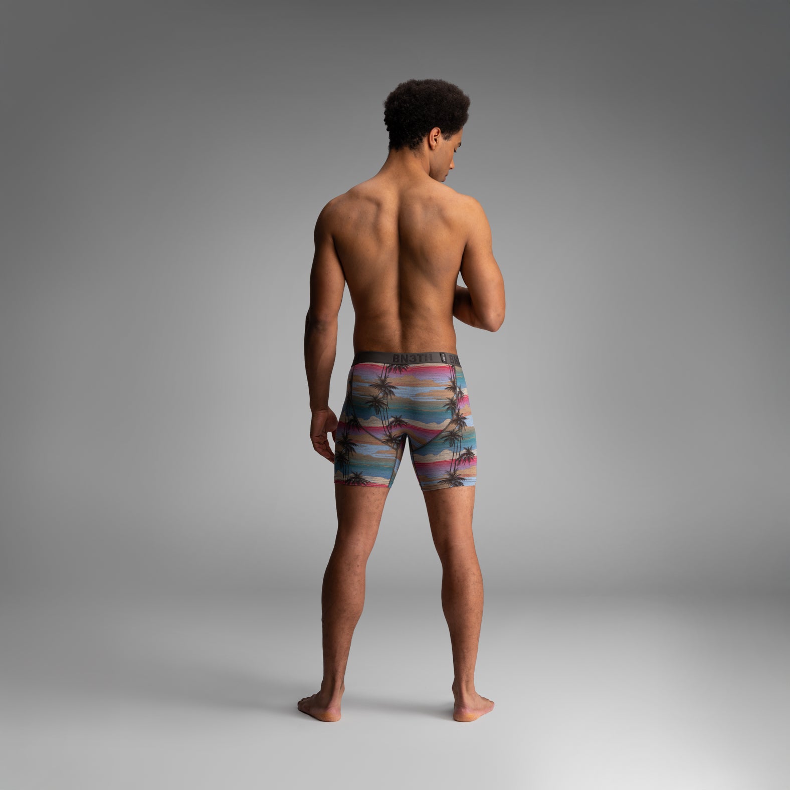 Classic Icon Boxer Brief: Palm Tree Horizon - Heather | BN3TH Underwear