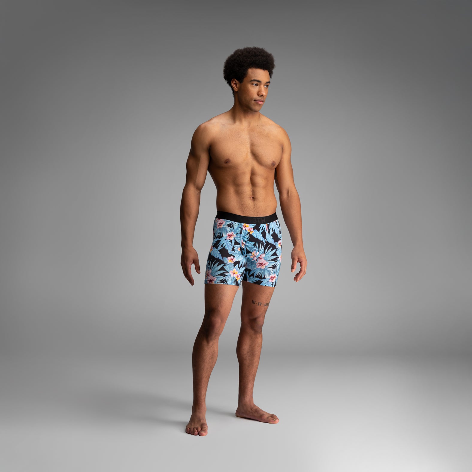 Classic Icon Boxer Brief: Vintage Hawaii - Fog | BN3TH Underwear
