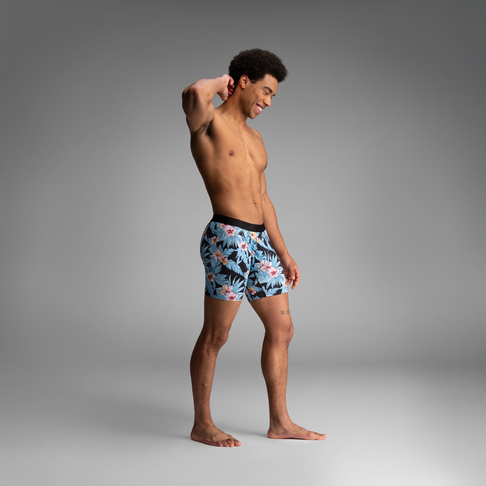 Classic Icon Boxer Brief: Vintage Hawaii - Fog | BN3TH Underwear