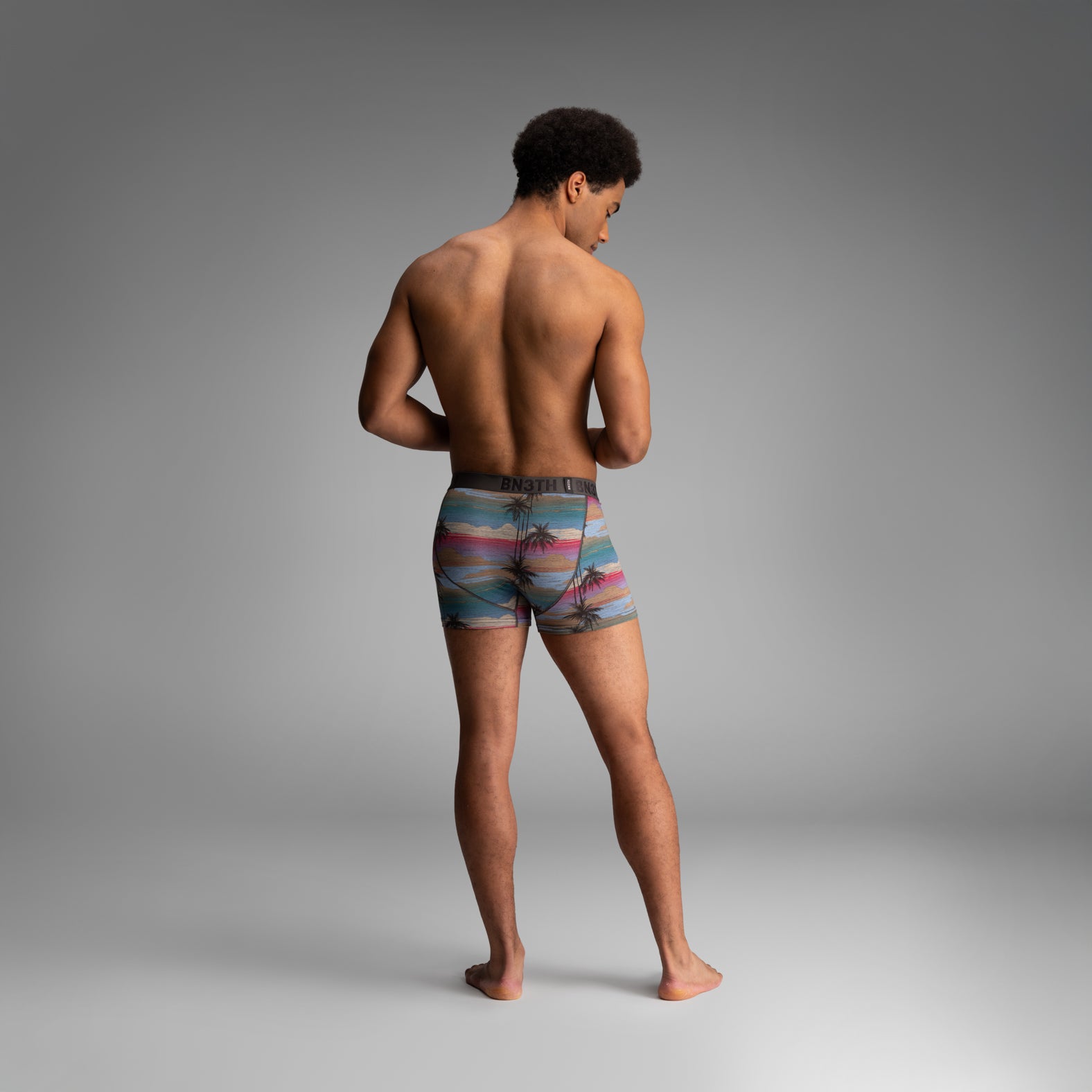 Classic Trunk With Fly Palm Tree Horizon - Heather from BN3TH Underwear