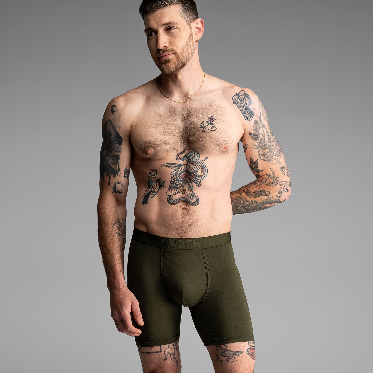 Classic Icon Boxer Brief  Duffle Greenfrom BN3TH Underwear