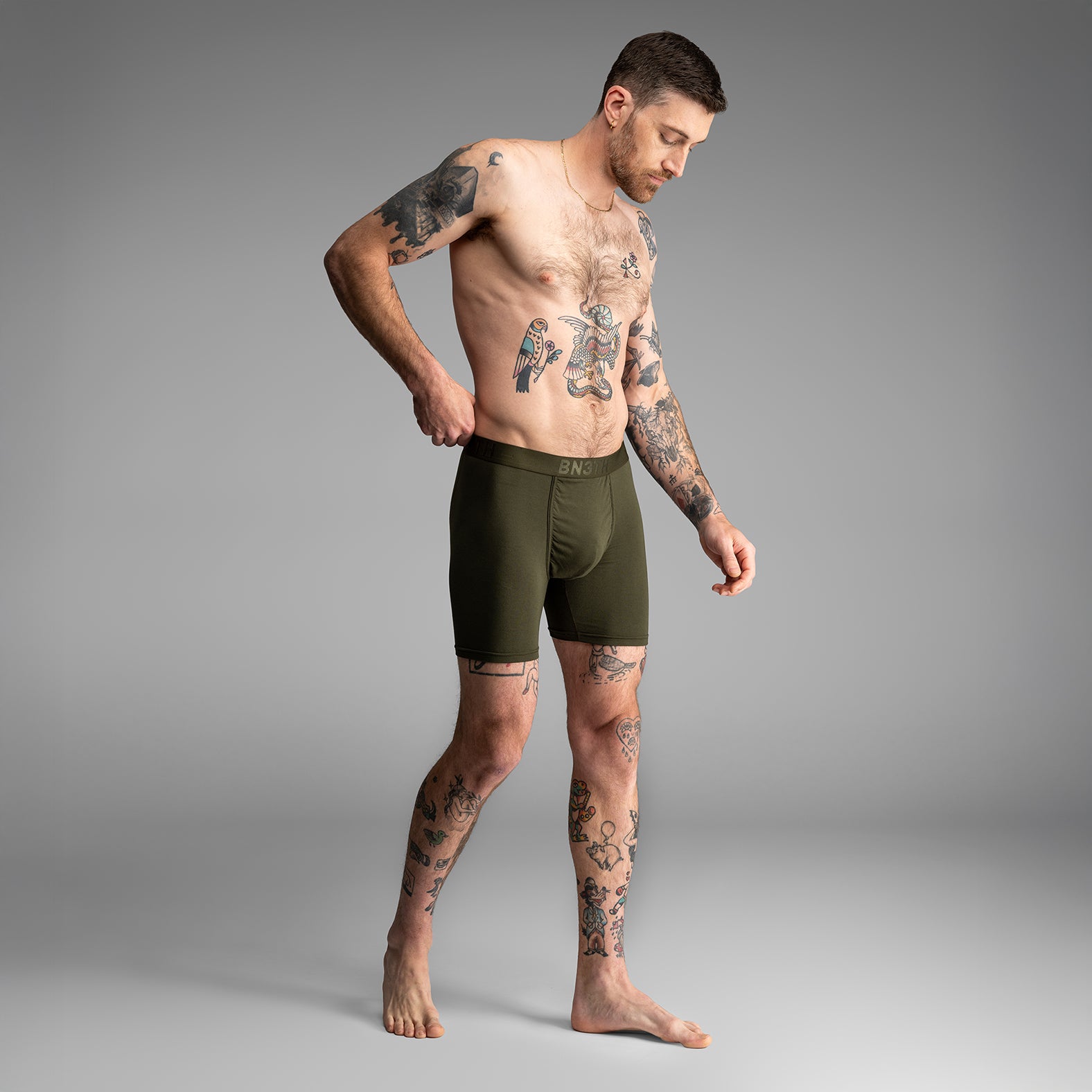 Classic Icon Boxer Brief  Duffle Greenfrom BN3TH Underwear