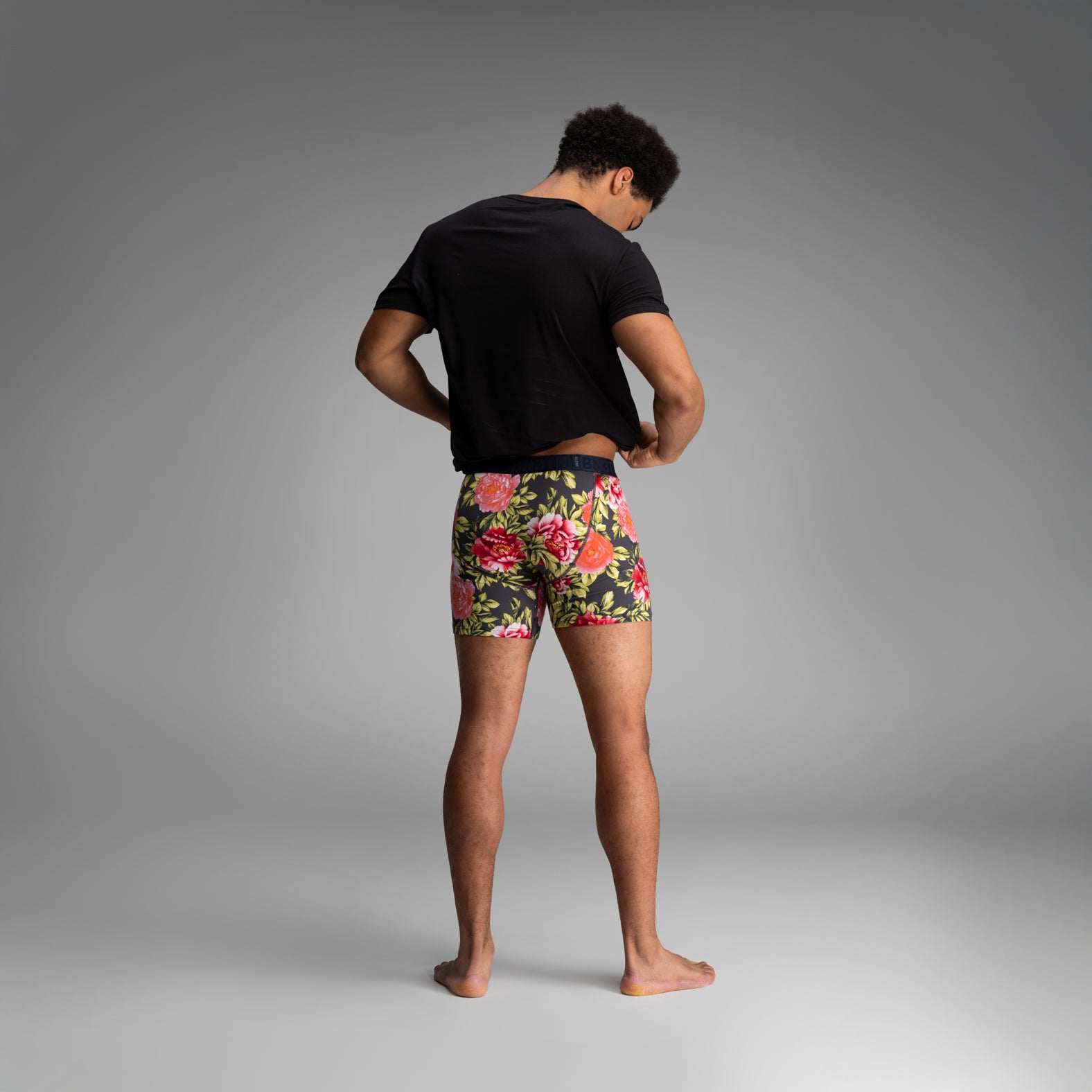 Essentials Boxer Brief: Nocturnal Bloom - Midnight | BN3TH Underwear
