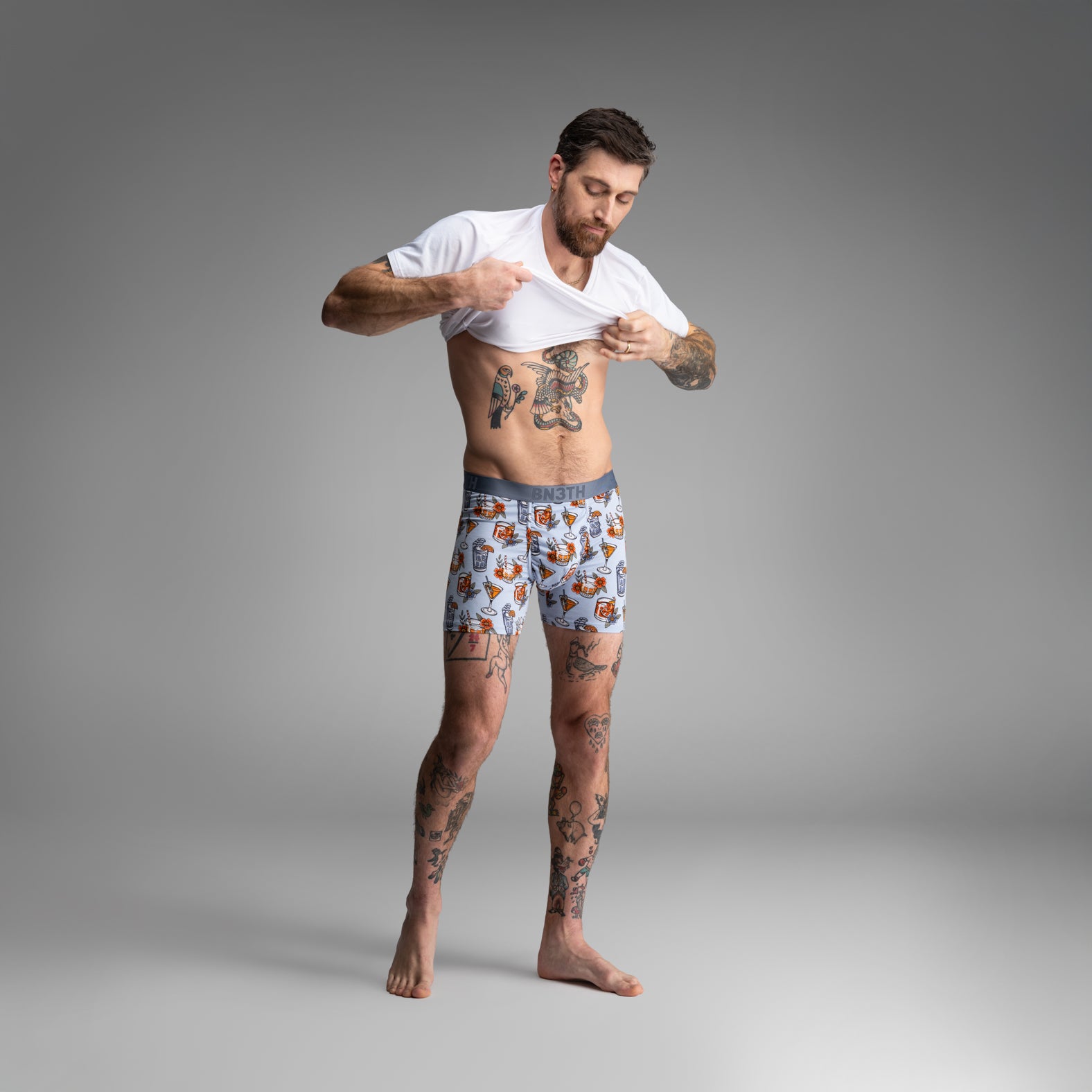 Essentials Boxer Brief: Prohibition - Blue | BN3TH Underwear