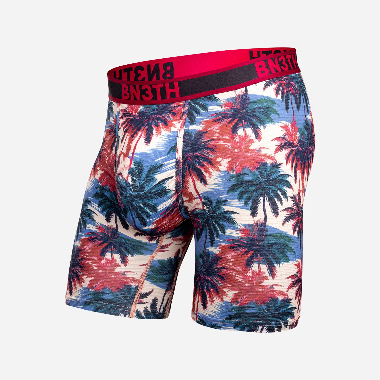 Pro Flex Max Boxer Brief: Electric Palm-Heather Sand | BN3TH Underwear