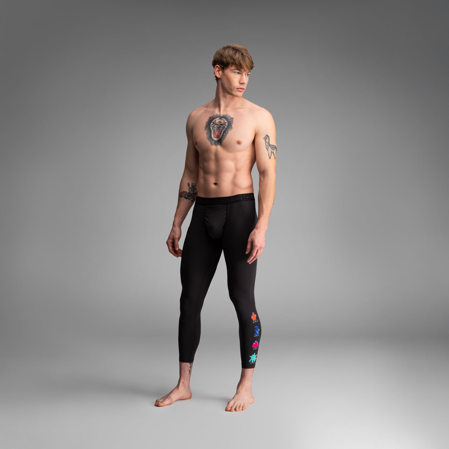Pro Ultra Liner Tight With Pocket: Lucas Beaufort - Black| BN3TH Underwear