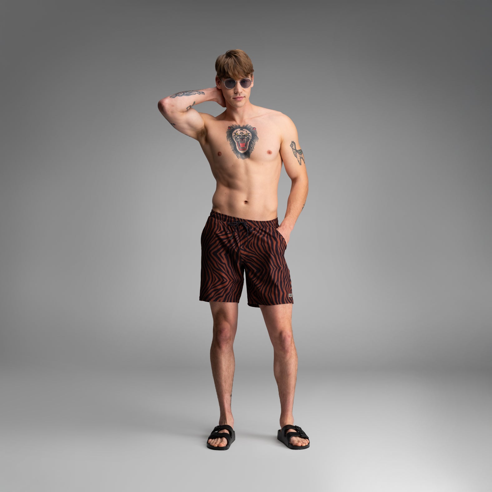 Shoreline 7" Short 2n1 : Tiger Stripe | BN3TH Underwear