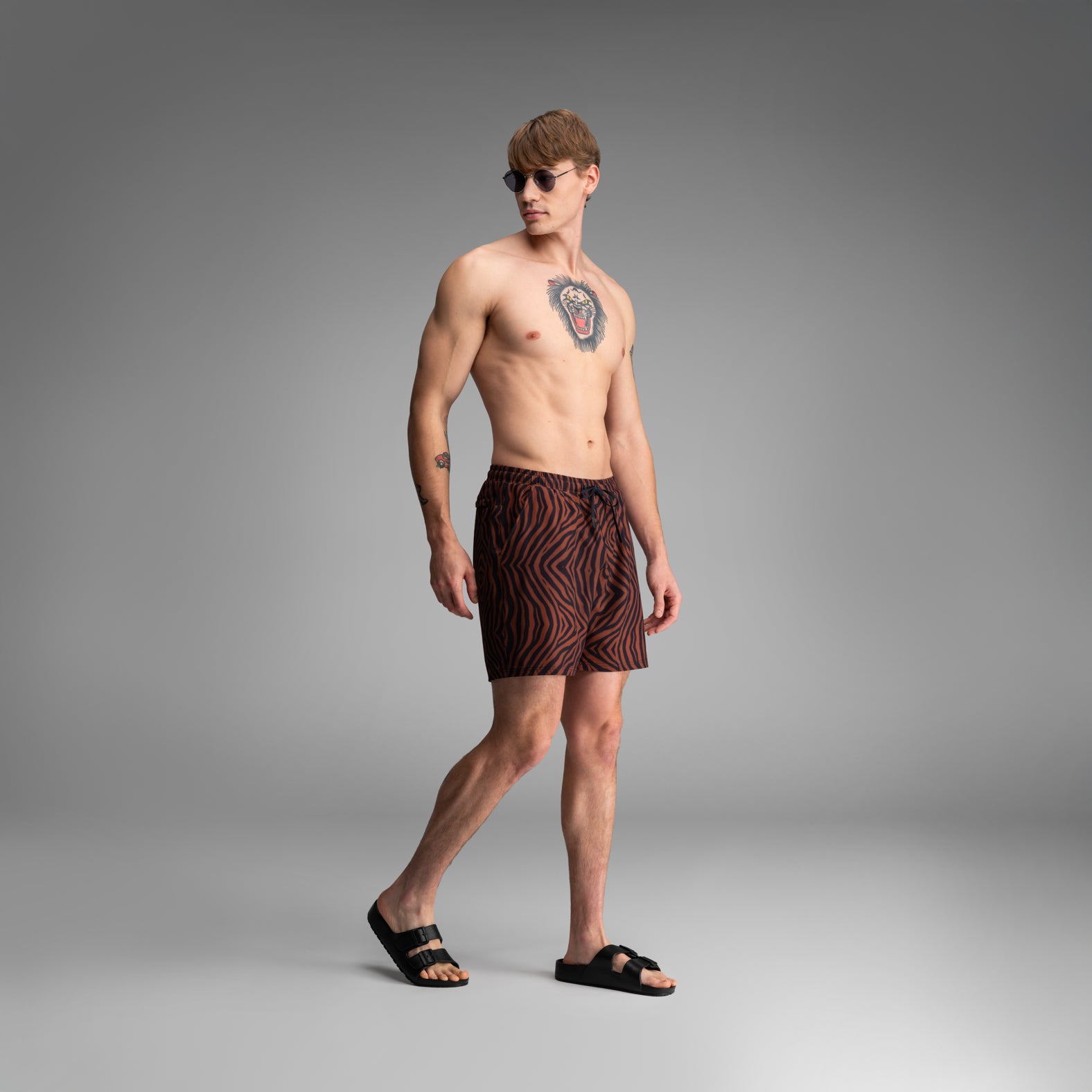 Shoreline 7" Short 2n1 : Tiger Stripe | BN3TH Underwear