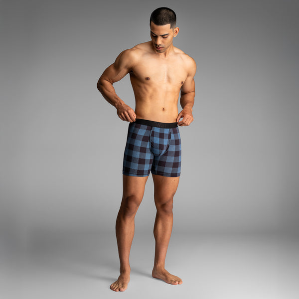 Classic Icon Boxer Brief  Buffalo Check Fogfrom BN3TH Underwear