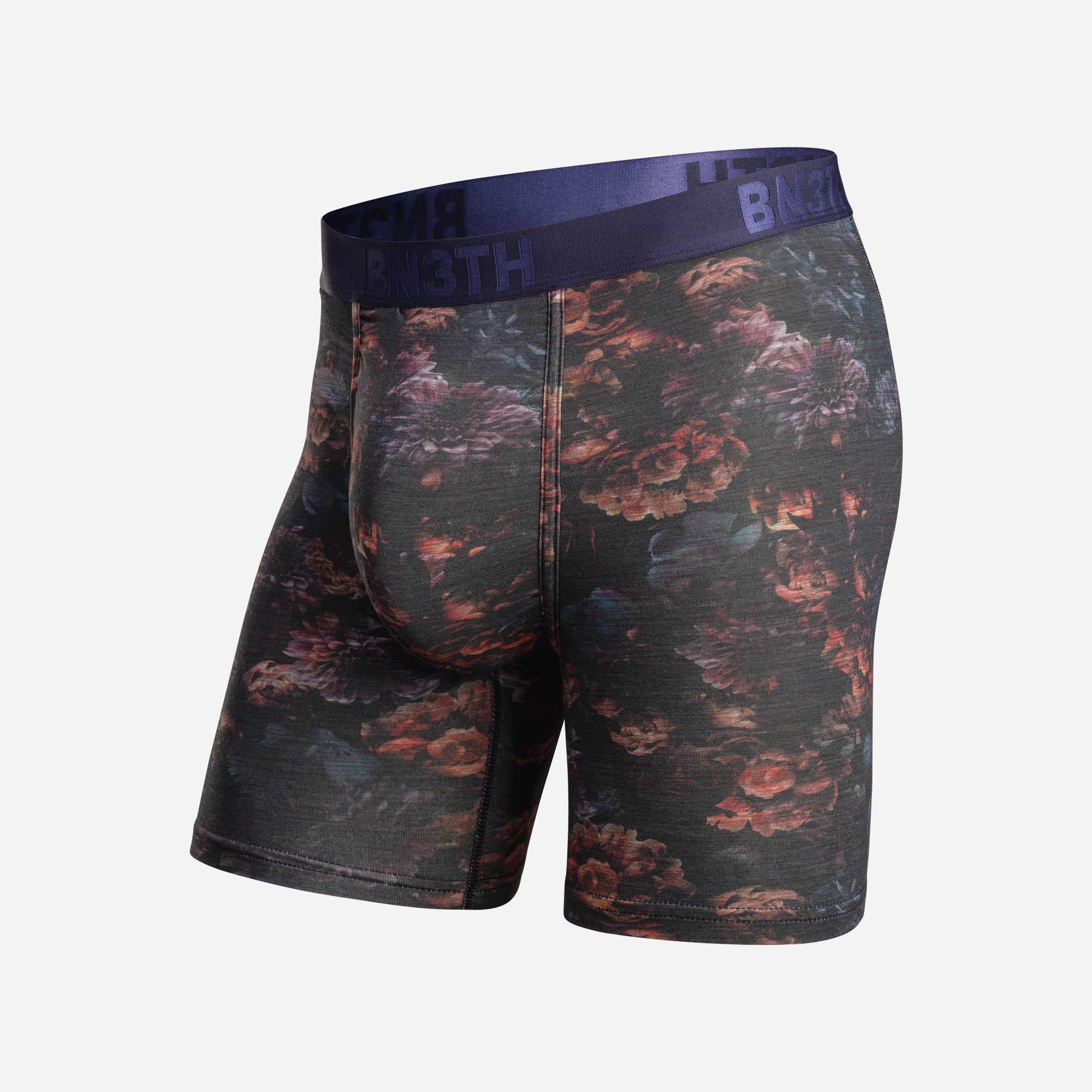 Classic Icon Boxer Brief  Dark Floral Dark Navyfrom BN3TH Underwear