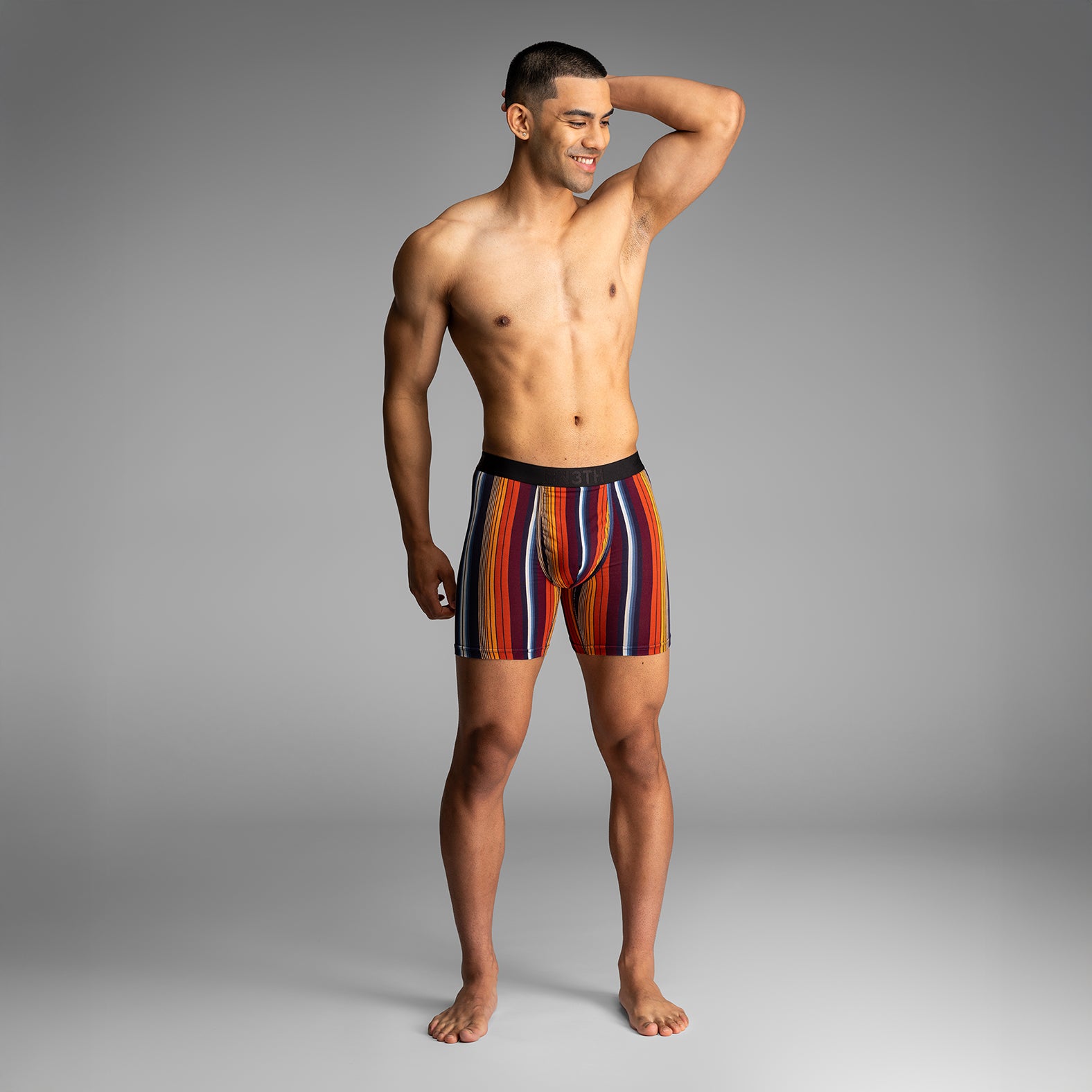 Classic Icon Boxer Brief  Western Stripe Dark Navyfrom BN3TH Underwear