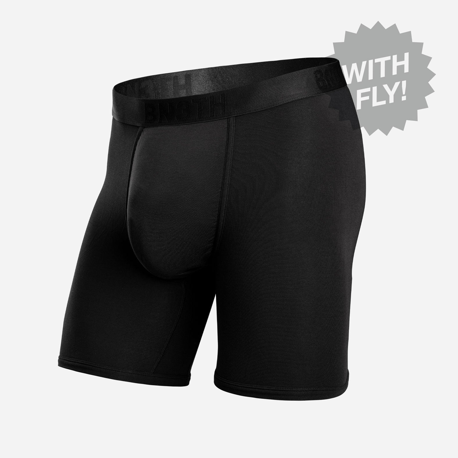 Bestselling Classic Icon Boxer Brief With Fly: Black
