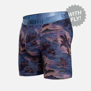 Classic Icon Boxer Brief With Fly : Vintage Tropics - Heather Fog from BN3TH Underwear