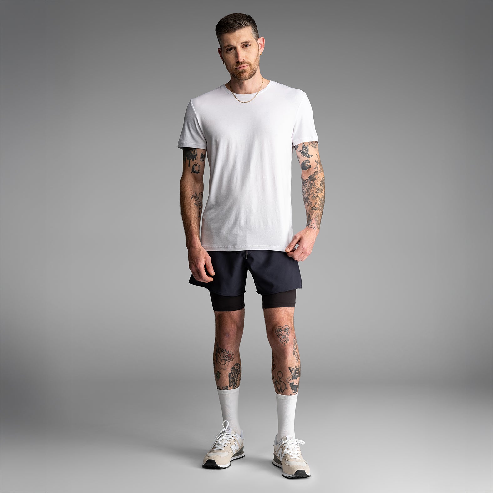 Classic Essentials Crew Tee  White 2 Packfrom BN3TH Underwear