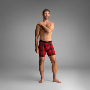 Classic Icon Boxer Brief:  Lumber Jack Plaid - Red from BN3TH Underwear