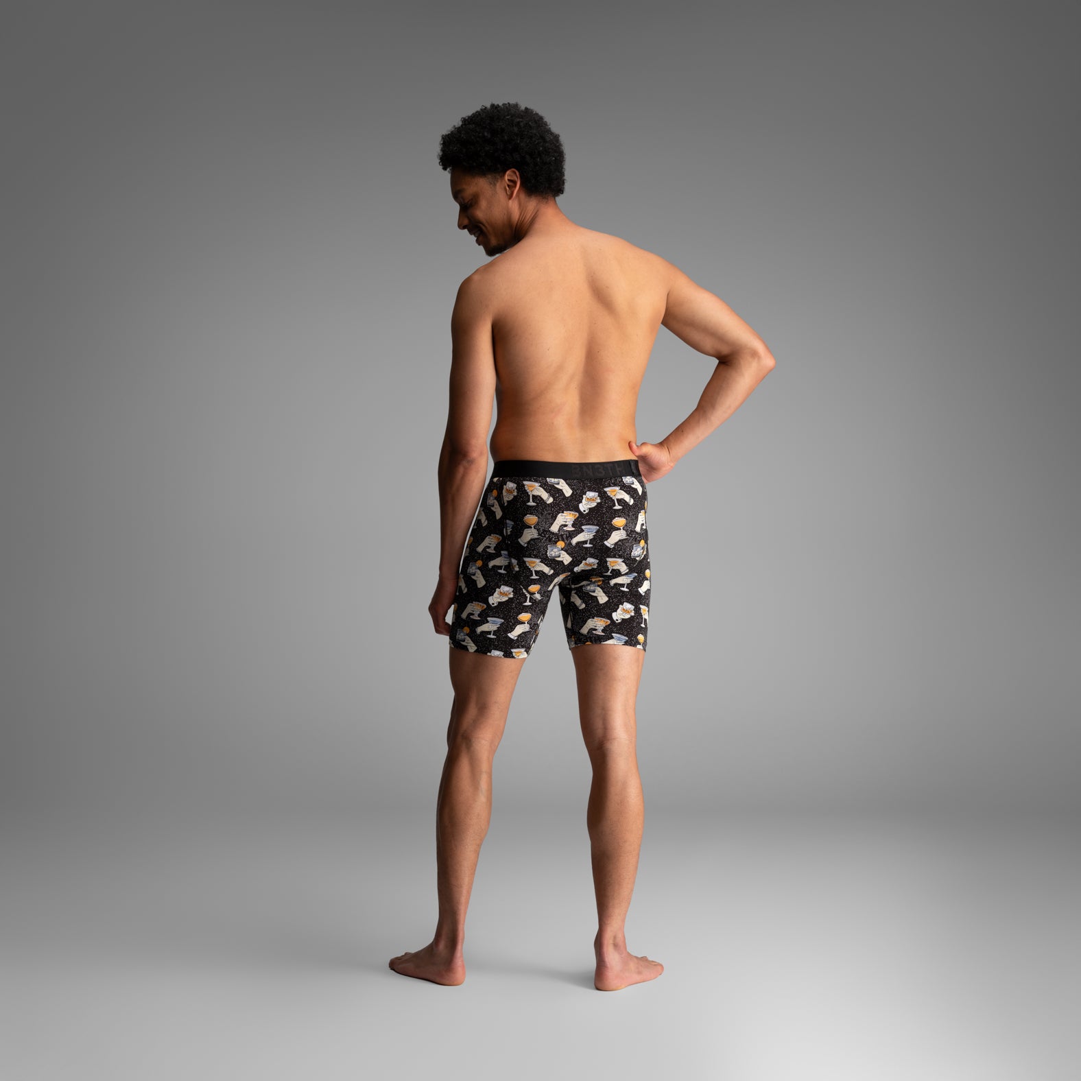 Classic Icon Boxer Brief:  Cheers - Black from BN3TH Underwear