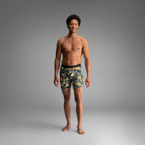 Classic Icon Boxer Brief:  Cactus Blossom - Black from BN3TH Underwear
