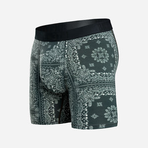 Classic Icon Boxer Brief:  Bandana - Darkest Spruce from BN3TH Underwear