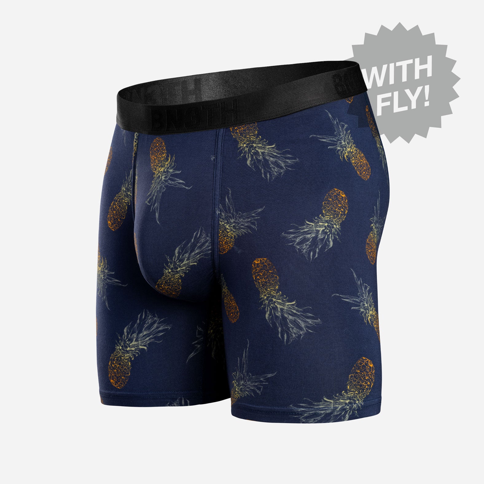 Classic Icon Boxer Brief With Fly : Pineapple Ombre - Black from BN3TH Underwear