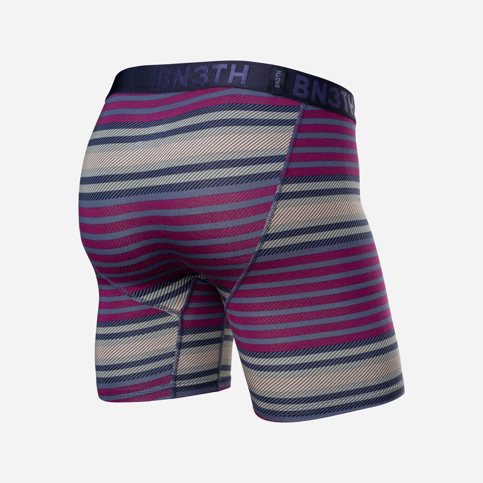 Classic Icon Boxer Brief:  Blanket Stripe - Navy from BN3TH Underwear