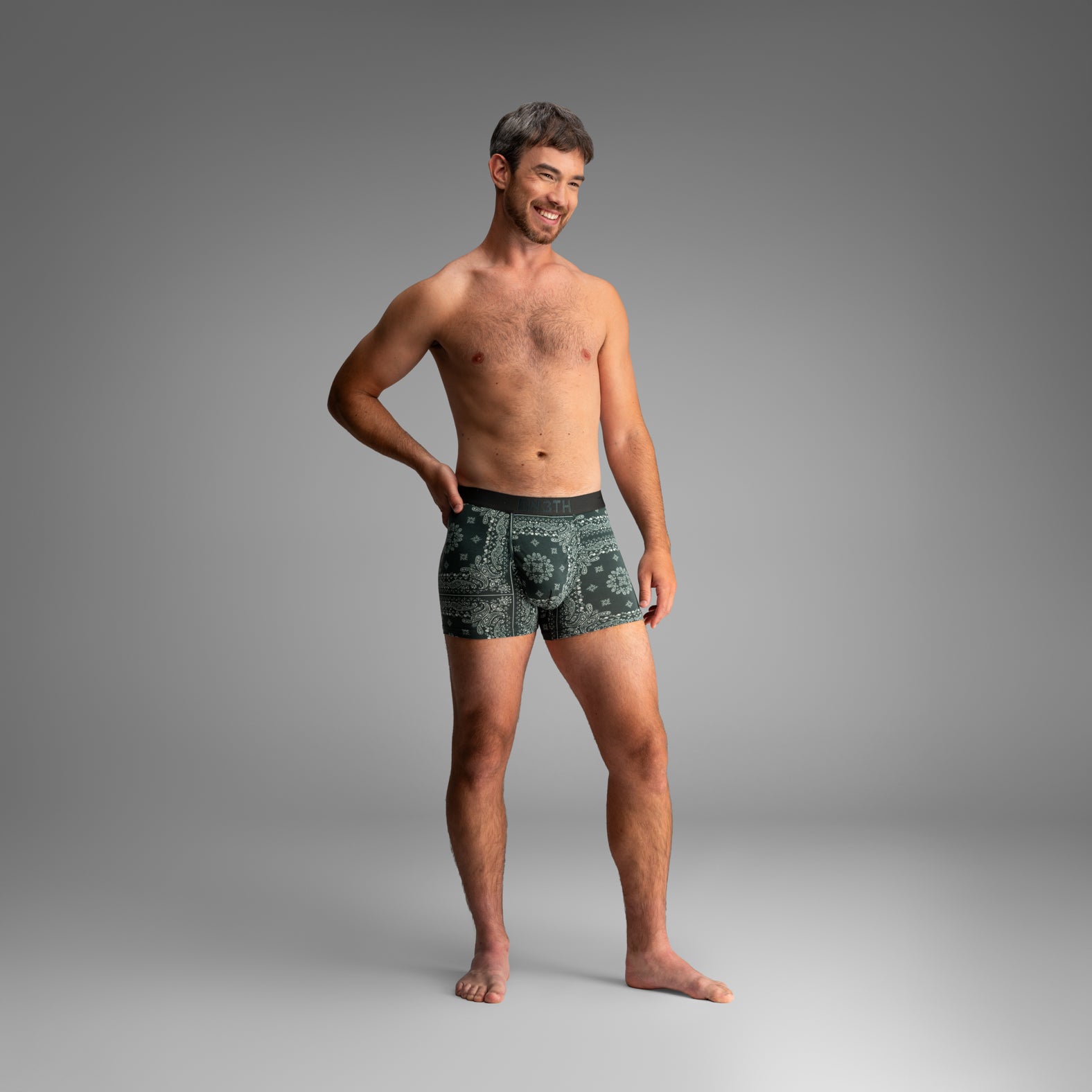 Classic Icon Trunk:  Bandana - Darkest Spruce from BN3TH Underwear