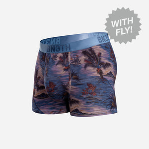 Classic Icon Trunk With Fly : Vintage Tropics - Heather Fog
