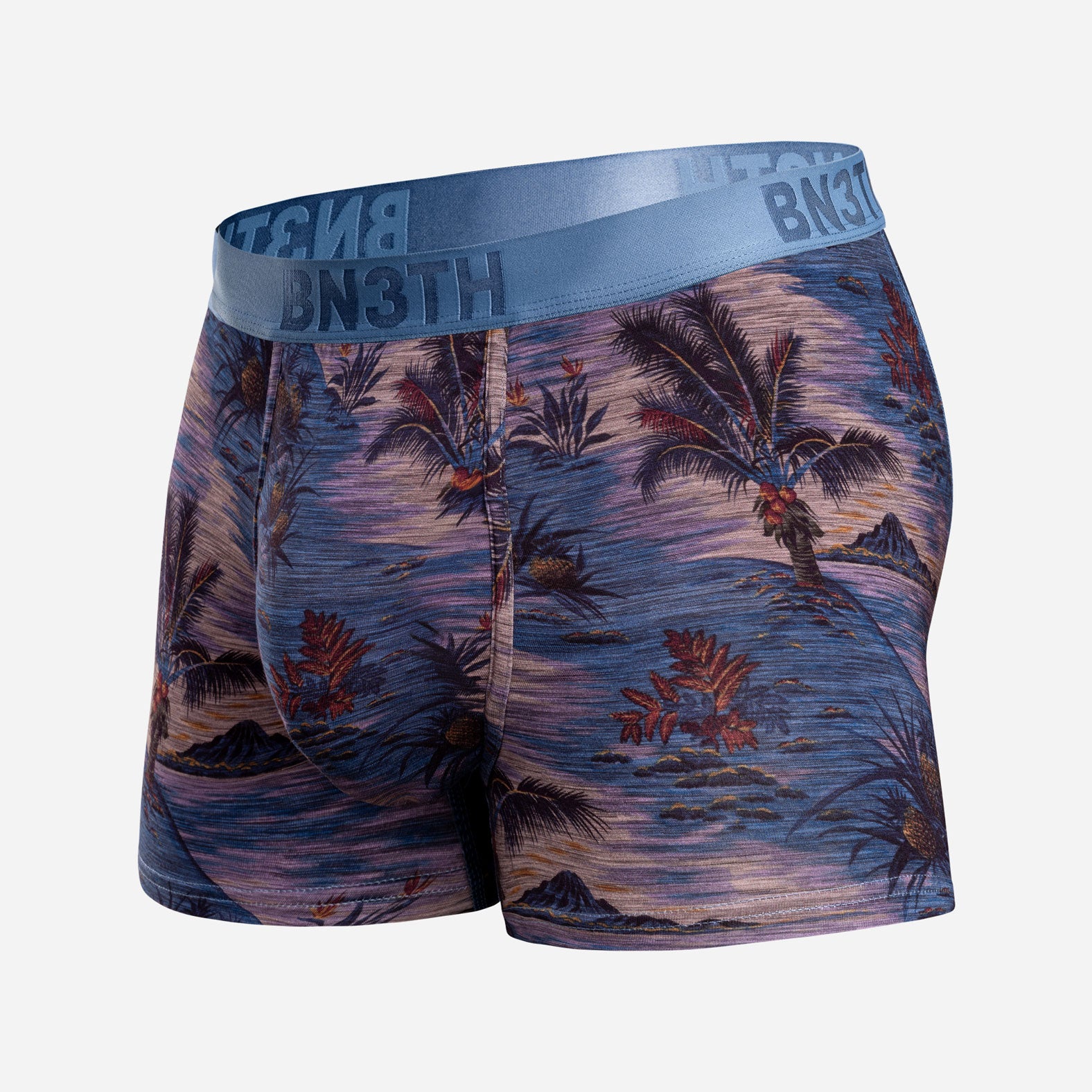 Classic Icon Trunk:  Vintage Tropics - Heather Fog from BN3TH Underwear