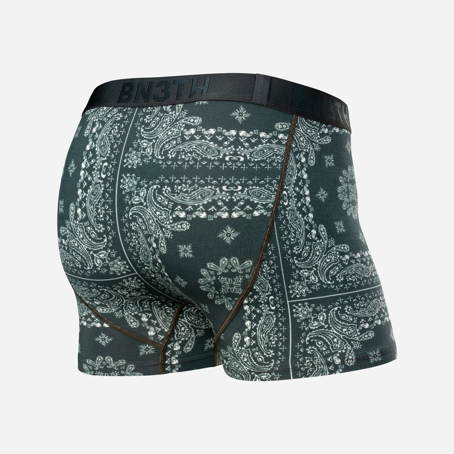 Classic Icon Trunk:  Bandana - Darkest Spruce from BN3TH Underwear