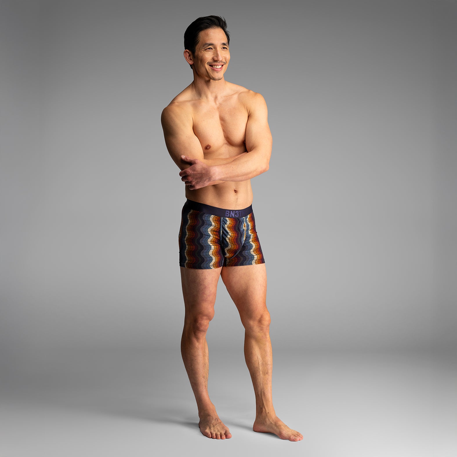 Classic Trunk Retro Wave Blackfrom BN3TH Underwear