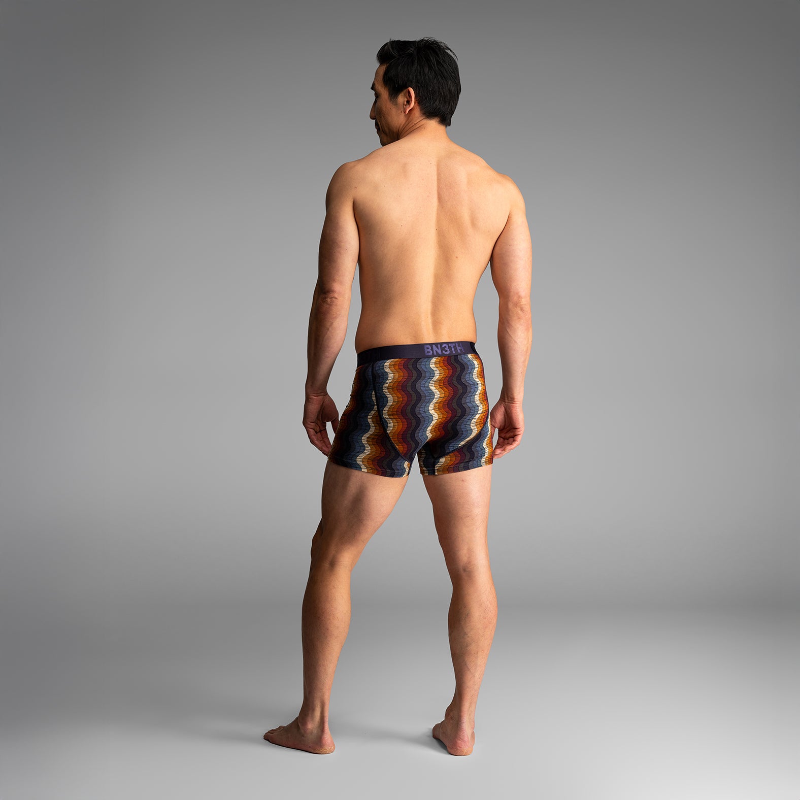 Classic Trunk Retro Wave Blackfrom BN3TH Underwear