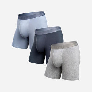 Essentials Boxer Brief: Dusty/Midnight/Heather Gray 3 Pack
