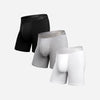 Essentials Boxer Brief : Black/Heather Gray/White 3 Pack