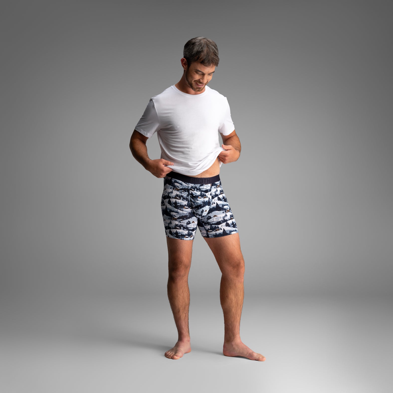Essentials Boxer Brief: Midnight Navy/Winter Town 2 Pack from BN3TH Underwear