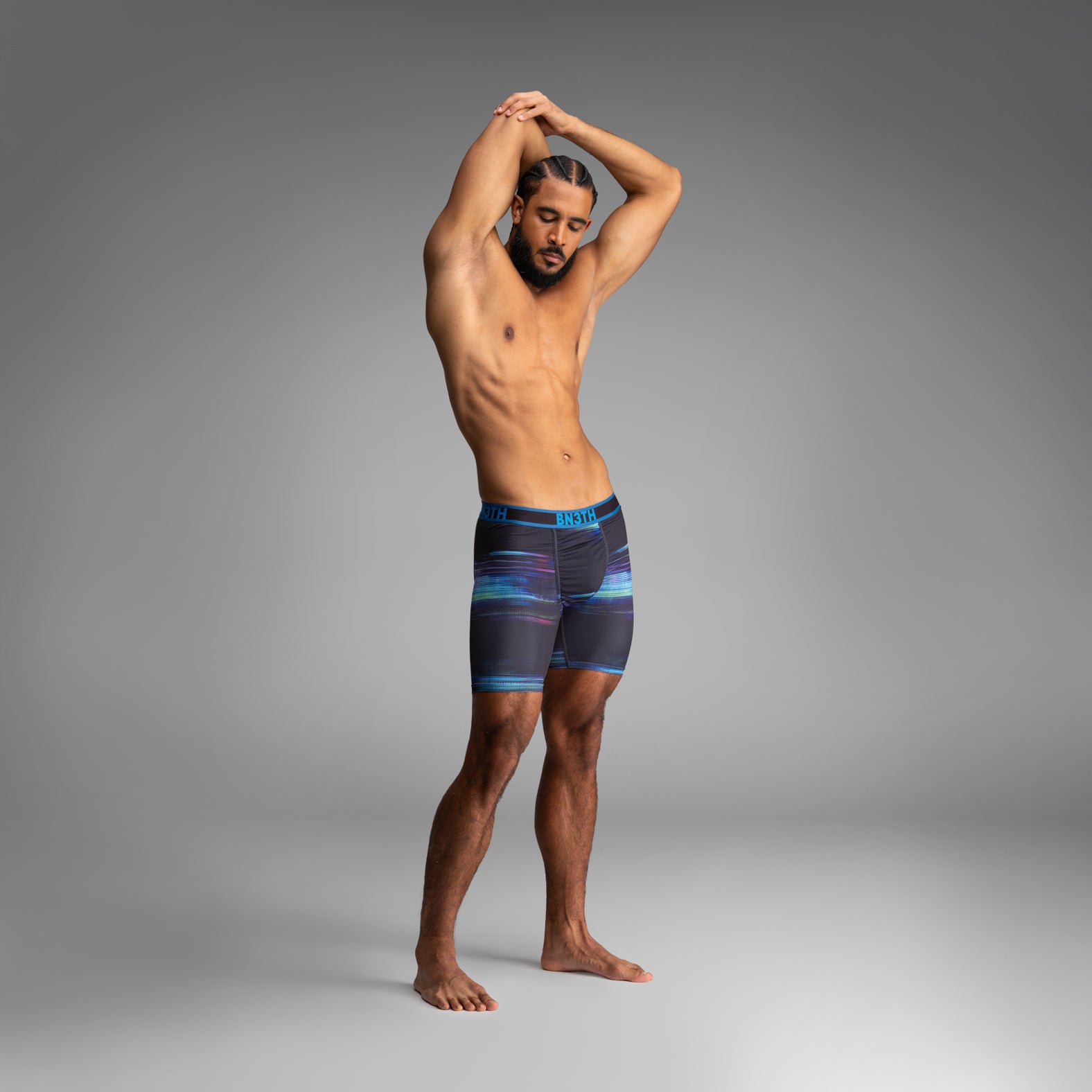 Pro Flex Max Boxer Brief: Pixel Matrix-Black | BN3TH Underwear