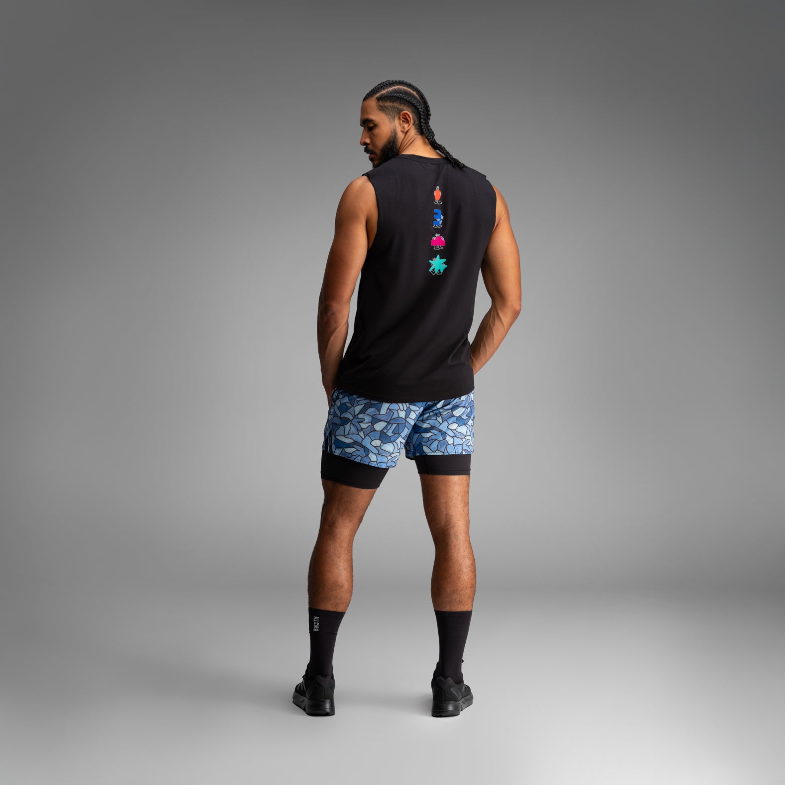 Cut-off Tank: Lucas Beaufort Character - Black | BN3TH Underwear