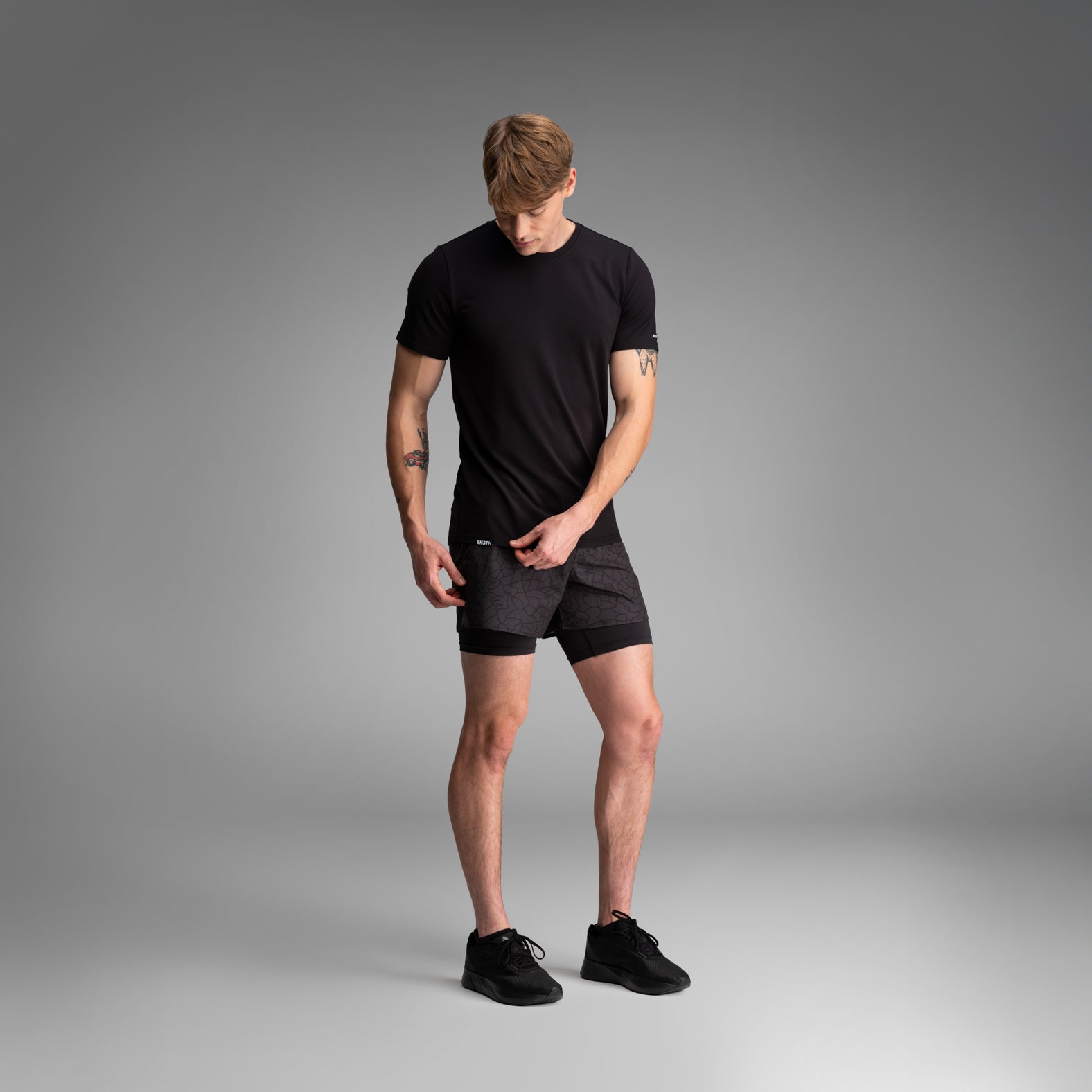 Crew T-shirt: Lucas Beaufort Character - Black | BN3TH Underwear