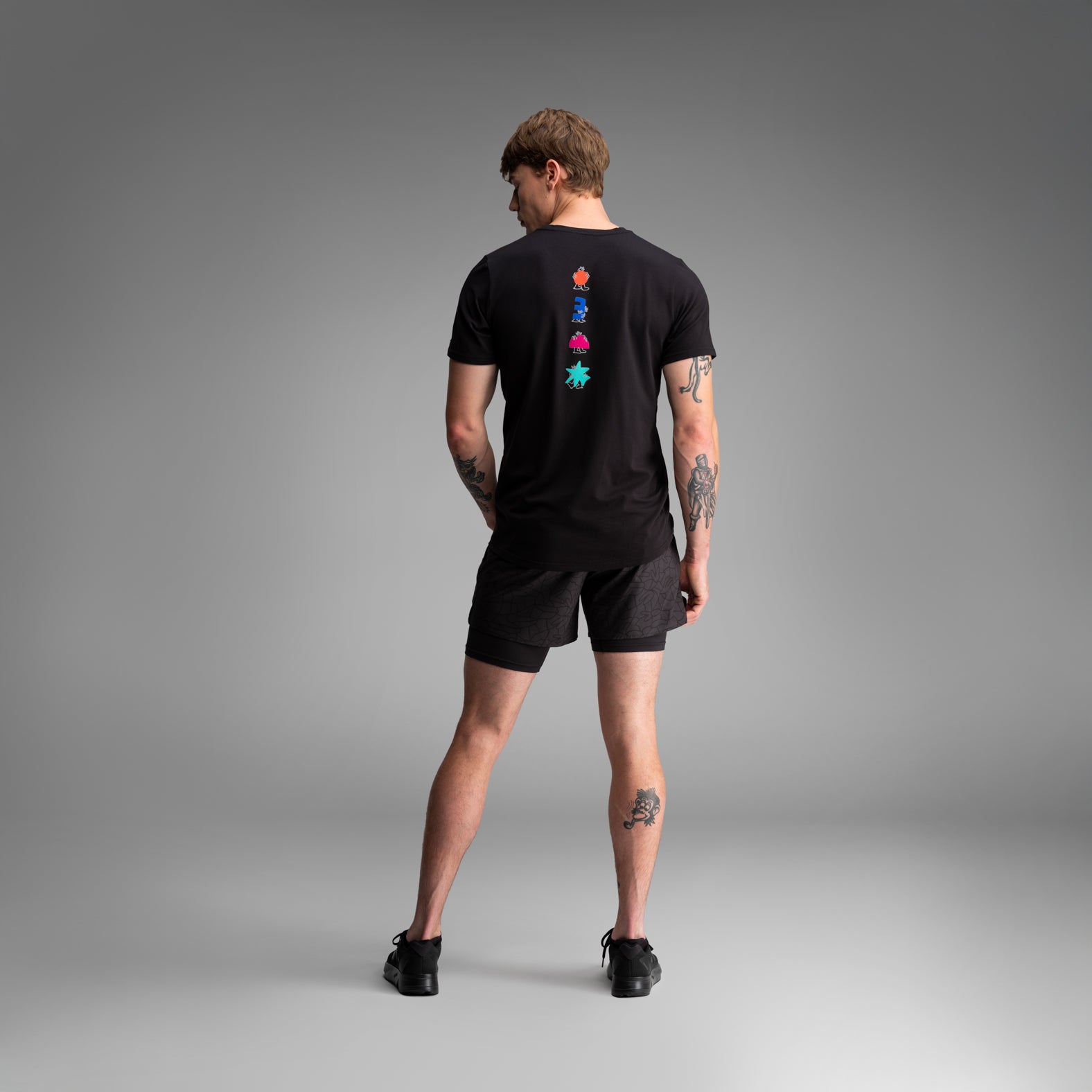 Crew T-shirt: Lucas Beaufort Character - Black | BN3TH Underwear