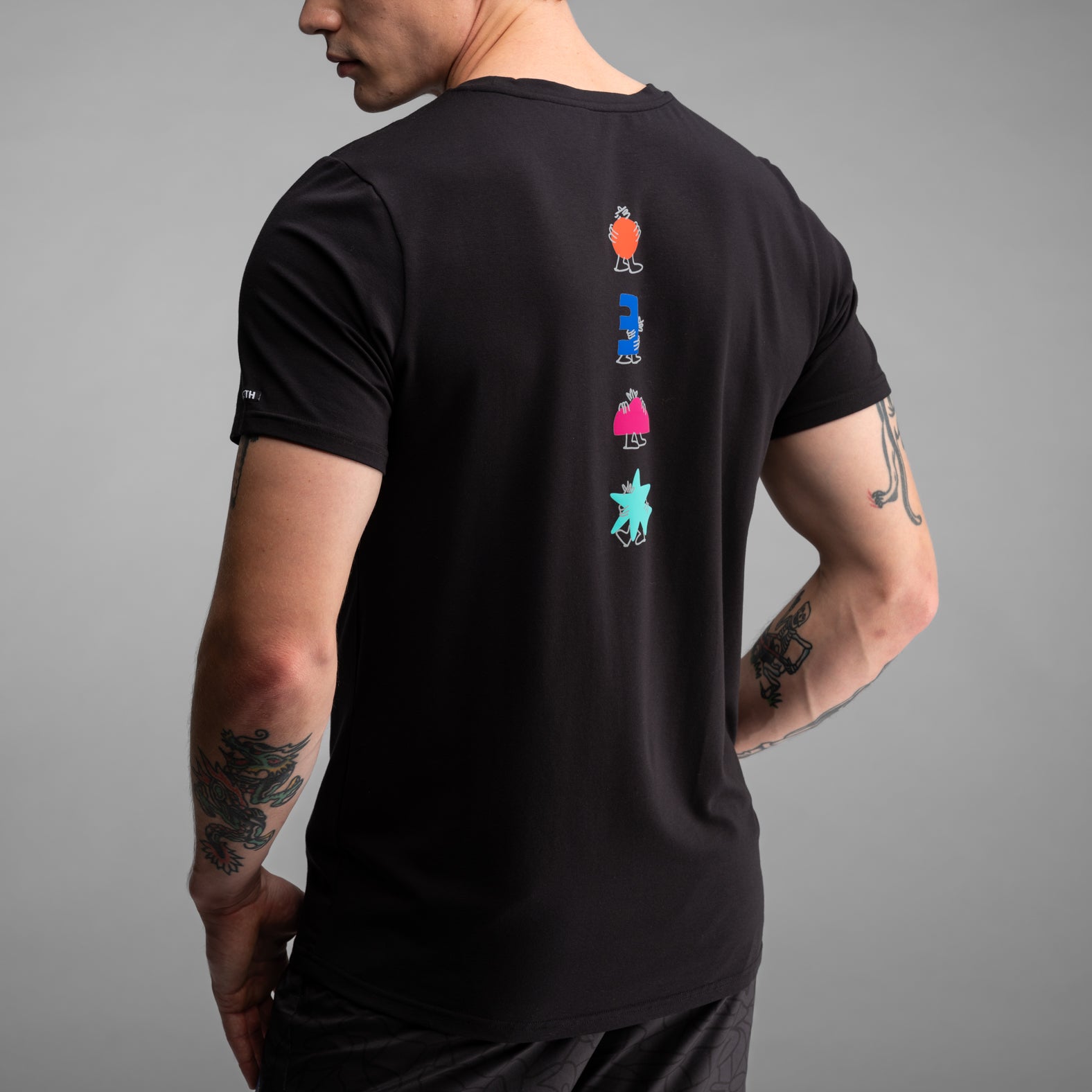 Crew T-shirt: Lucas Beaufort Character - Black | BN3TH Underwear