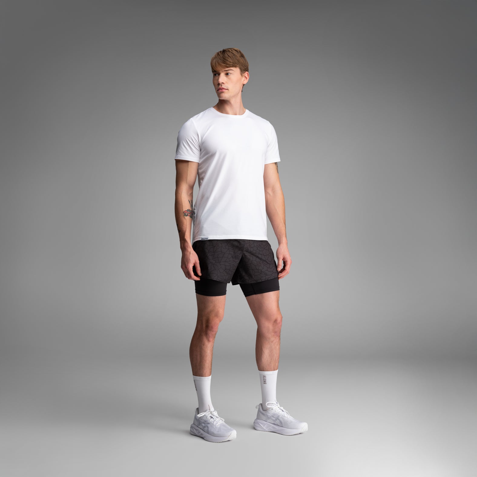 Crew T-shirt: Lucas Beaufort Character - White | BN3TH Underwear