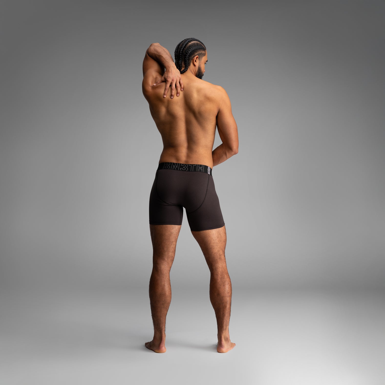 BNTH Pro Agua X Boxer Brief: Black. Quick Dry Layer.