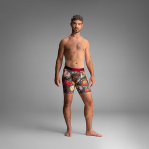 Pro Flex Max Boxer Brief:  Gothic Bouquet - Pink from BN3TH Underwear