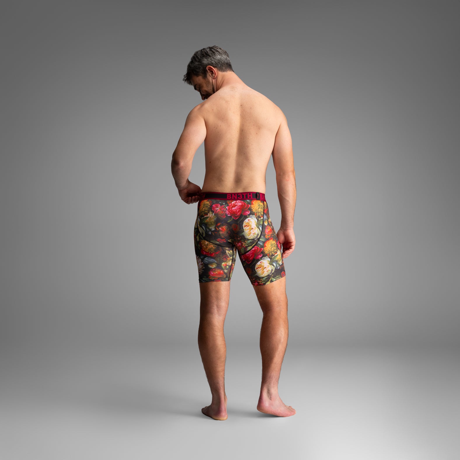 Pro Flex Max Boxer Brief:  Gothic Bouquet - Pink from BN3TH Underwear