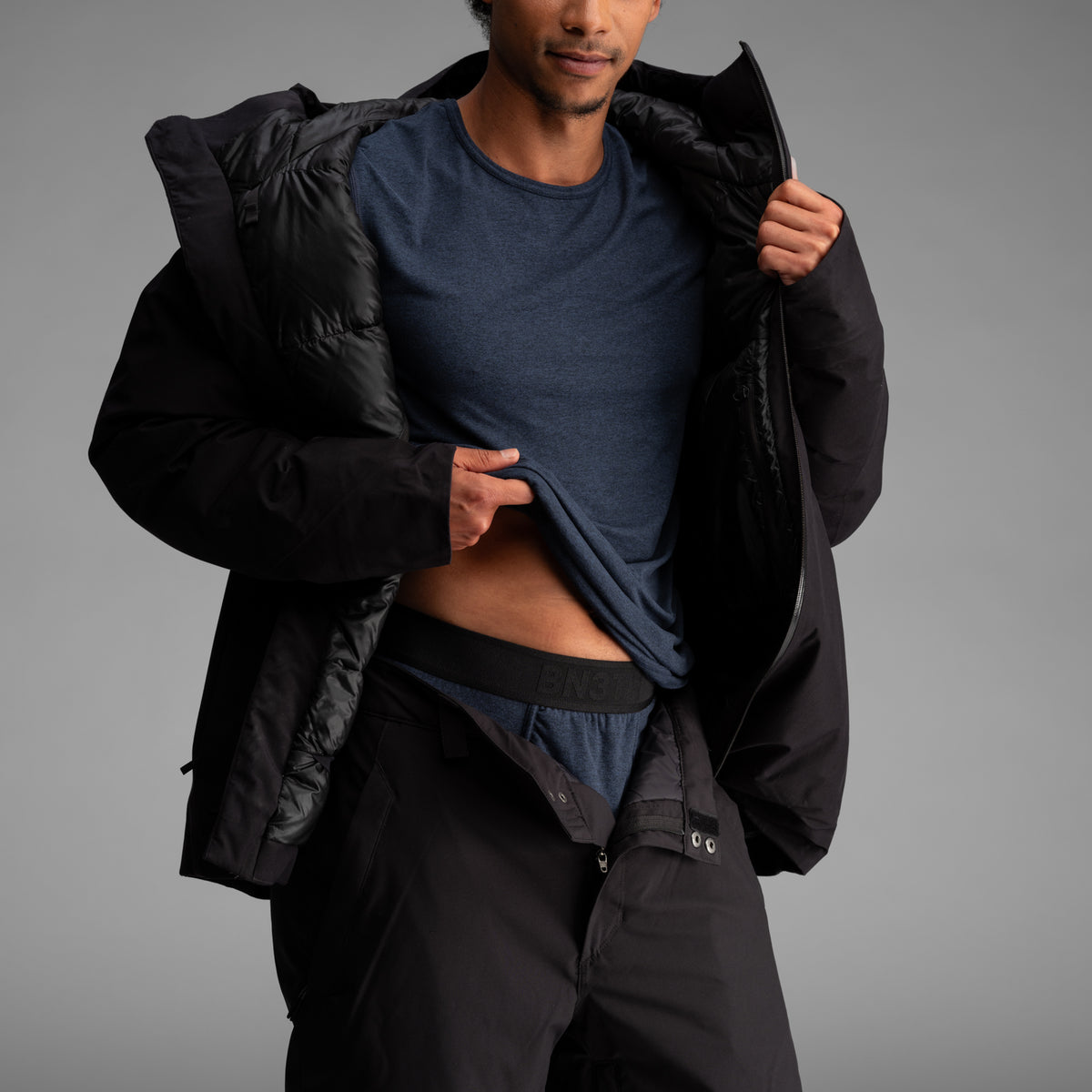 Pro Flex Thermal Baselayer Bottom: Heather Navy from BN3TH Underwear