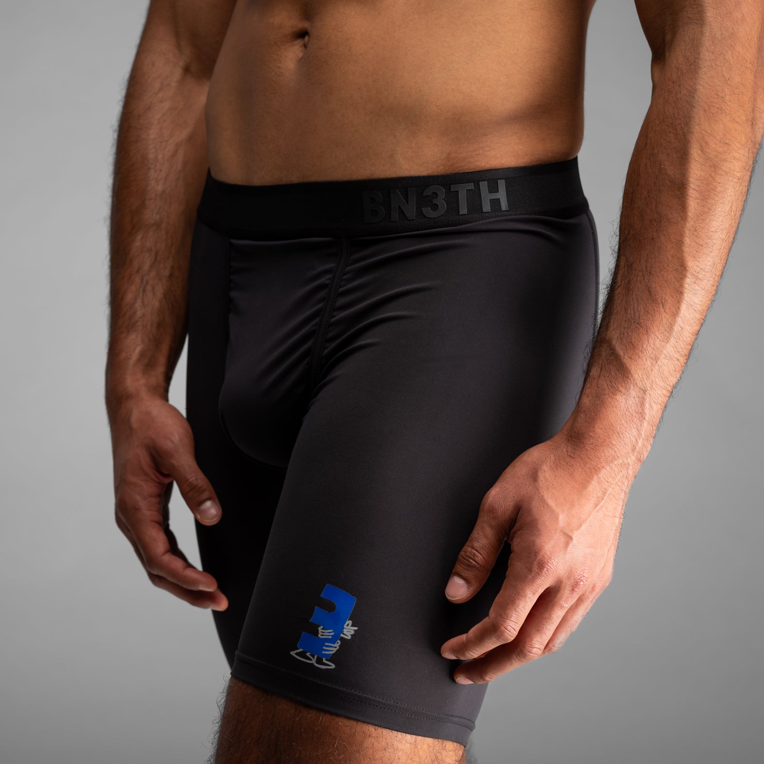 Pro Ultra Liner Short With Pocket: Lucas Beaufort - Black | BN3TH Underwear