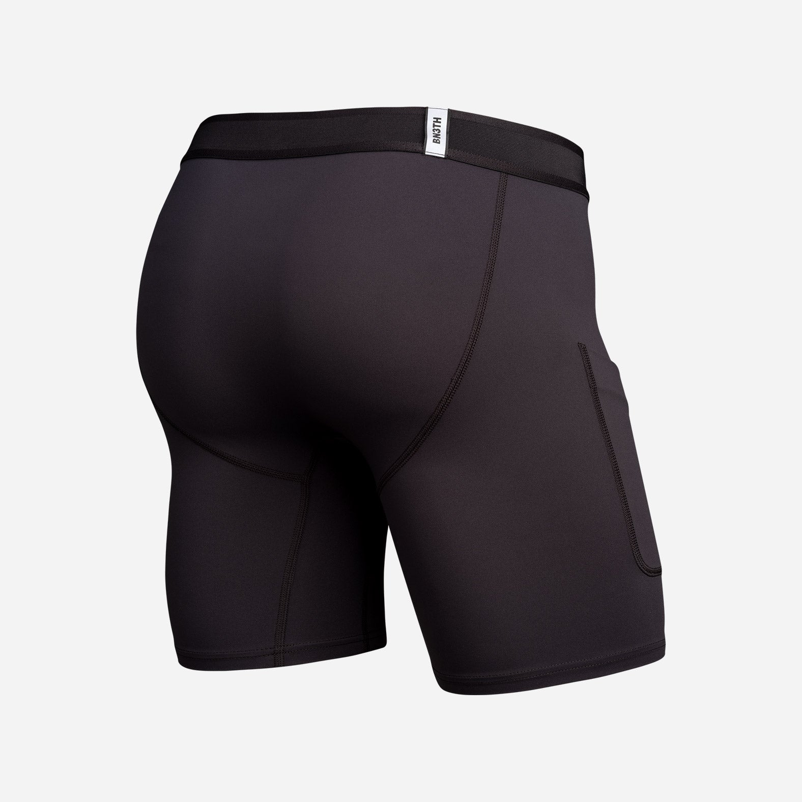 Pro Ultra Liner Short With Pocket: Lucas Beaufort - Black | BN3TH Underwear